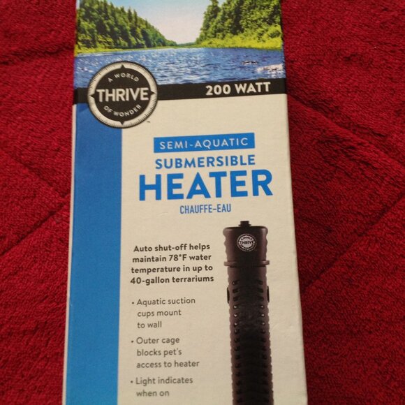 New in Box 200 Watt Thrive Semi-Aquatic Submersible Heater - Picture 2 of 5
